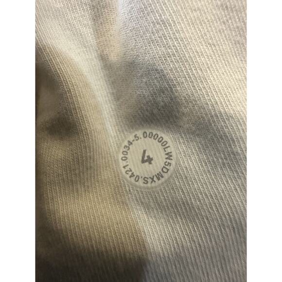 Lululemon Warm Down Jogger 7/8 Length Thread Dye White Black Pants Size 4 - Picture 7 of 11